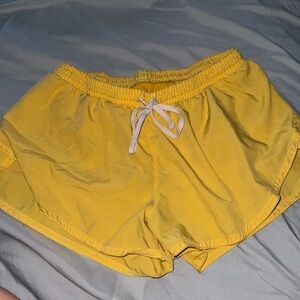 Yellow Athletic Shorts